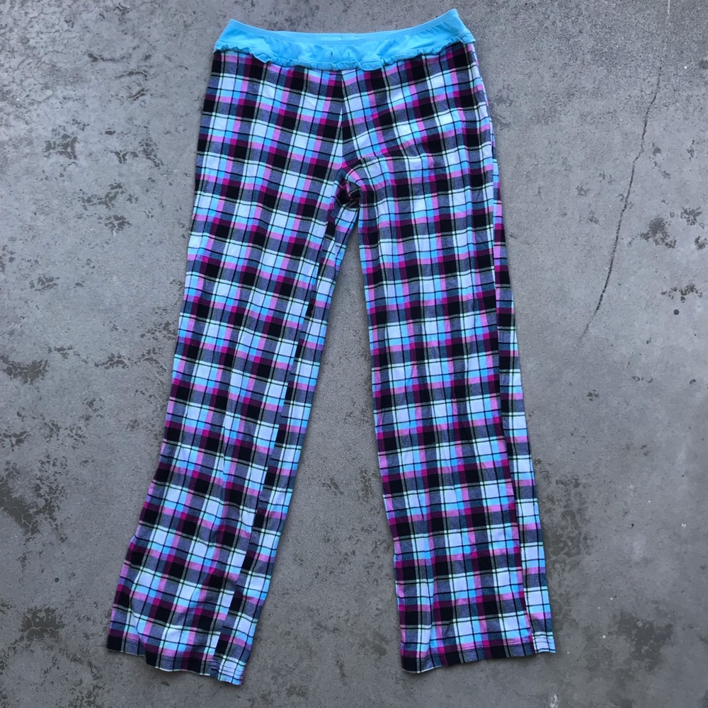 Plaid Knit Lounge Pants NWOT